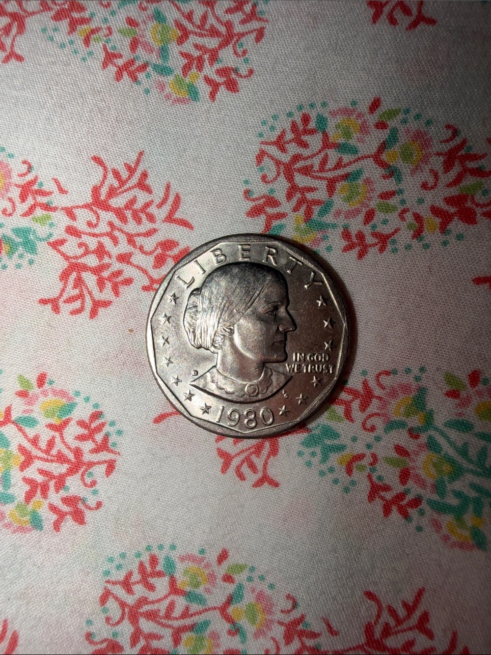 1980 Silver-Tone Commemorative Coin - Decorative Home Accent